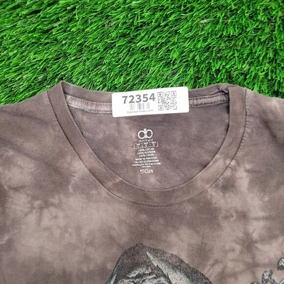 Skull Rocker Shirt M/L 20x29 Smokey Tie-Dye - Picture 11 of 13